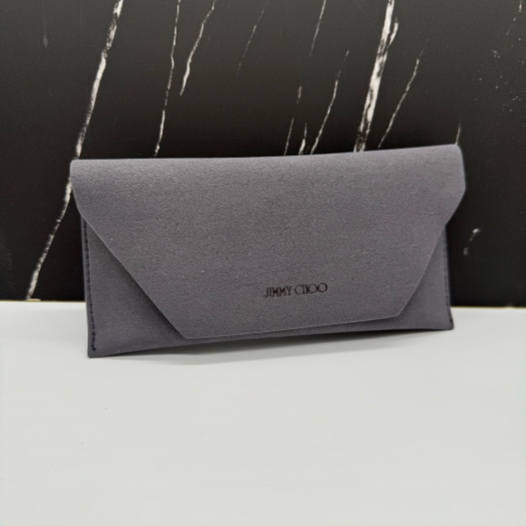 NEW AUTHENTIC JIMMY CHOO CASE FOR EYEWEAR, GREY LIGHT CASE FOR EYEWEAR - Picture 2 of 4